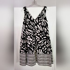 Banana Republic Heritage Collection Geometric Graphic Print Trapeze Dress Size 2